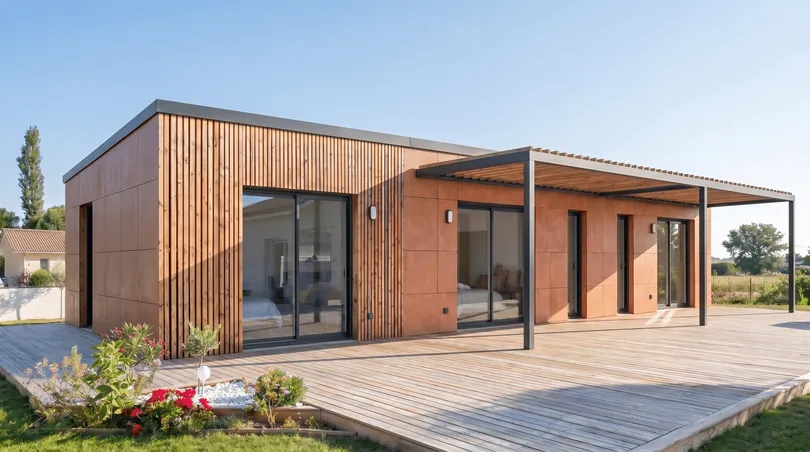 Maison Greenkub M90C, 90 m², carrée